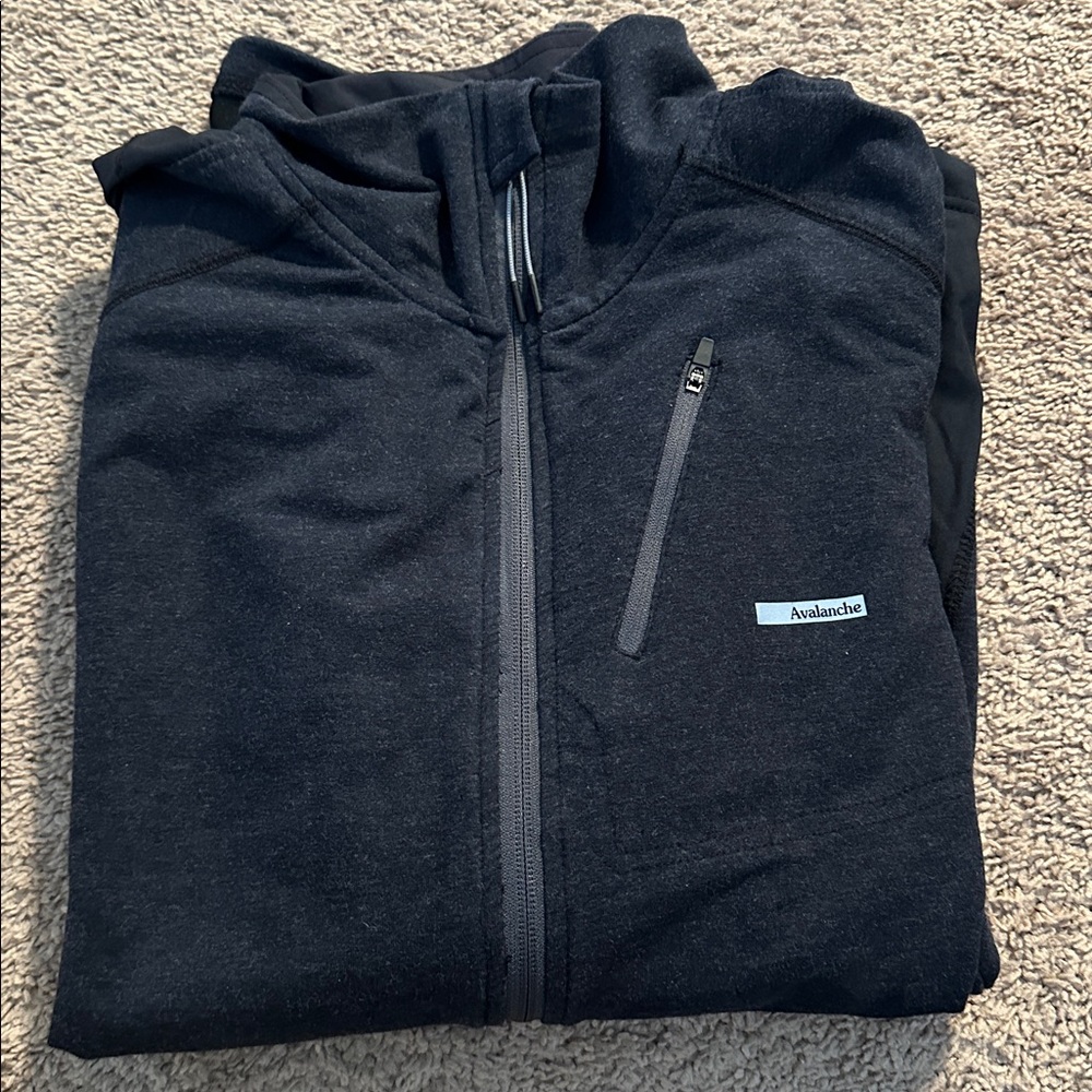 Avalanche Charcoal Zip-Up Jacket